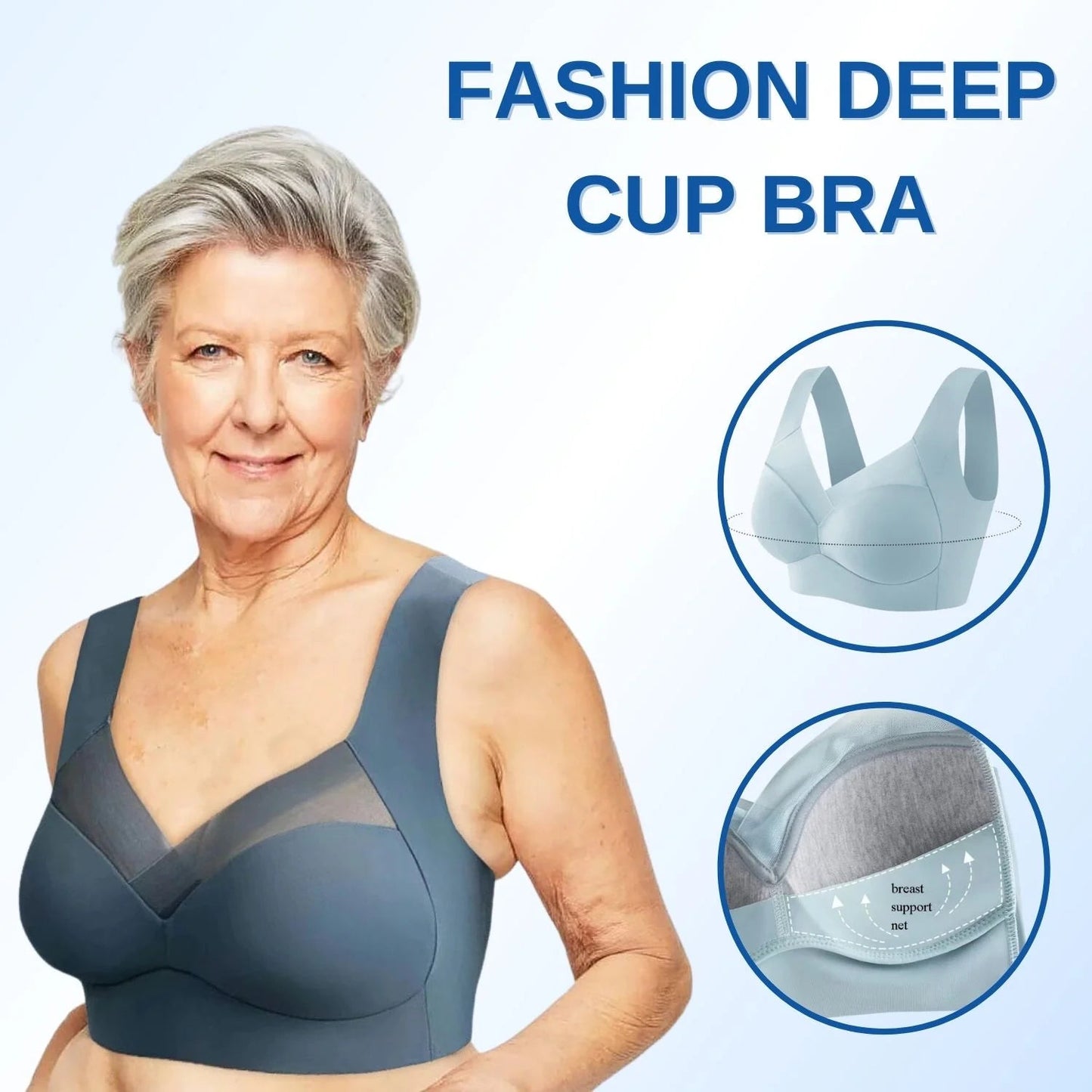 ComfyHold™ Sexy Wireless Push Up Bra - lifestyle shot showing fit and comfort on model