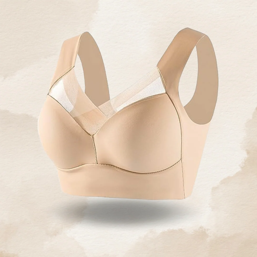 ComfyHold™ Sexy Wireless Push Up Bra - model wearing bra in relaxed lifestyle setting