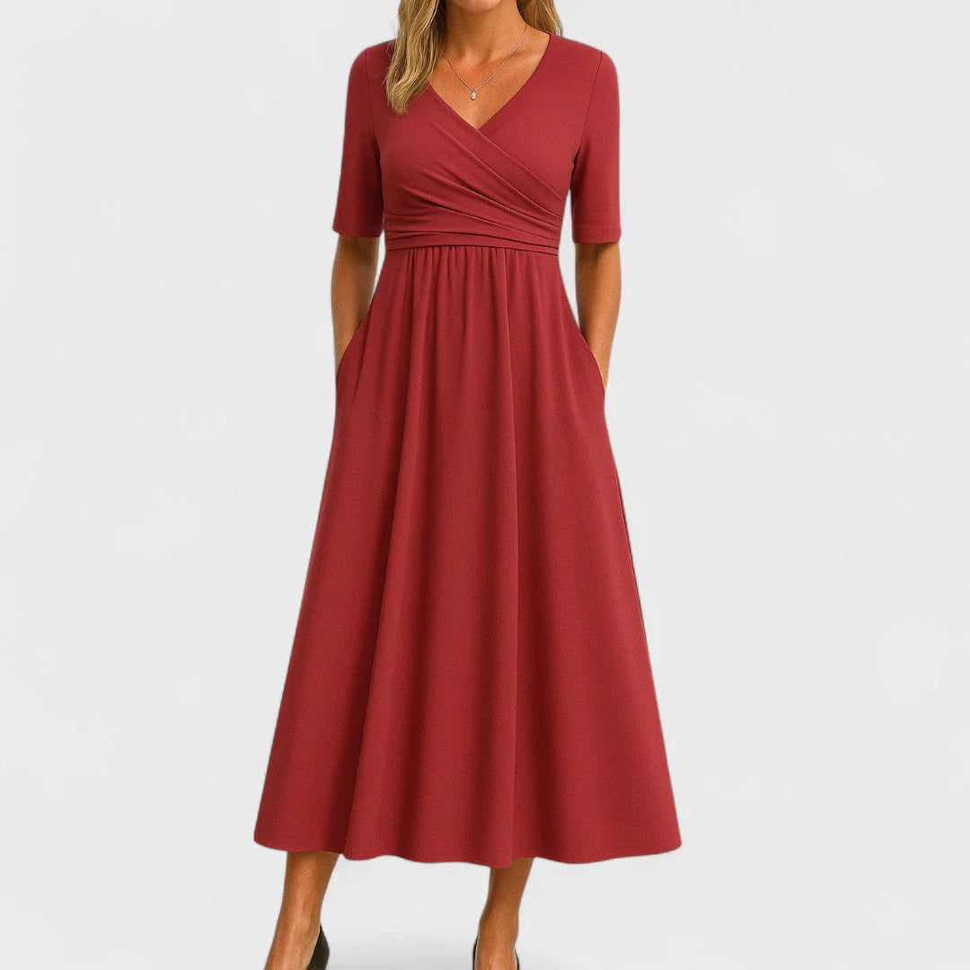 Costanza Chic Midi Dress - thirteenth gallery view showing dress movement