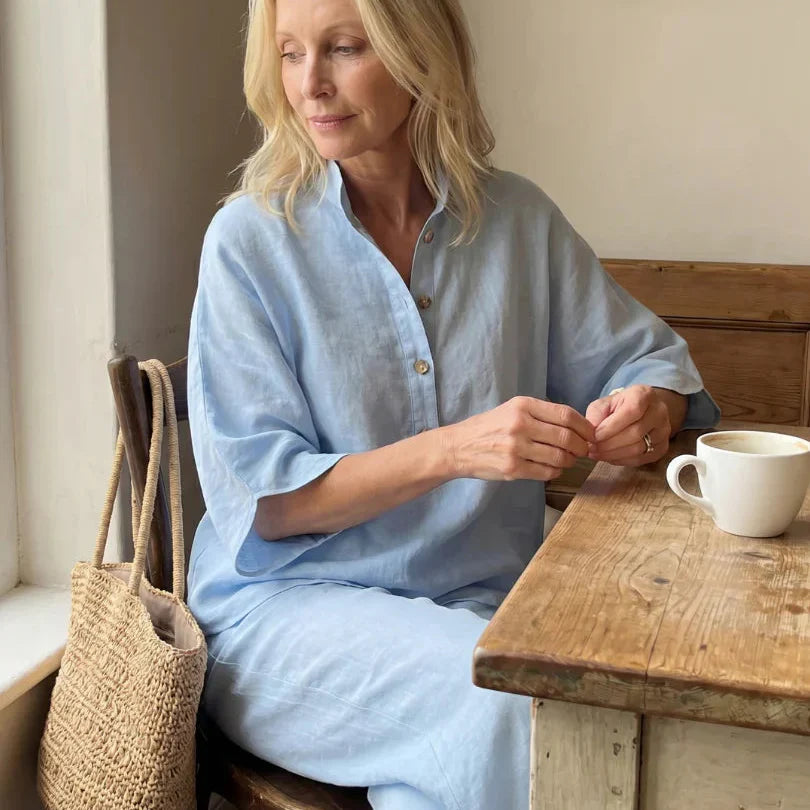 Elsa Berardi™ Komplet bluzka i spodnie relaxed fit
