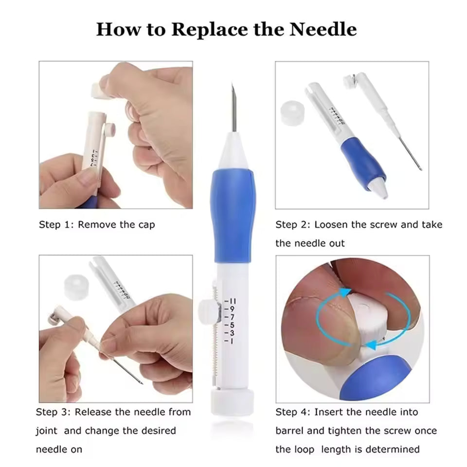 StitchHole™ Zestaw igieł do haftu punch needle