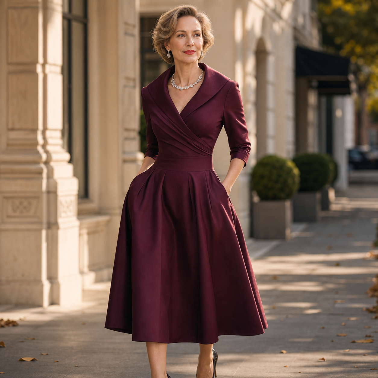 Federica Bassetti™ Klasyczna sukienka dla codziennej elegancji