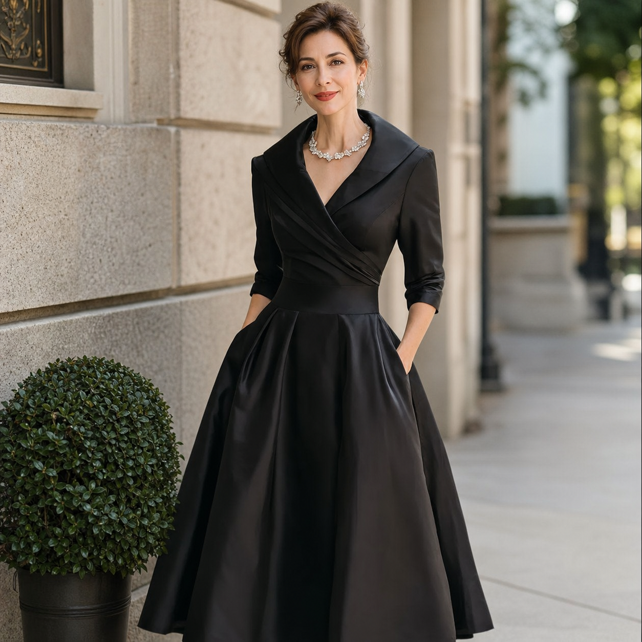 Federica Bassetti™ Klasyczna sukienka dla codziennej elegancji