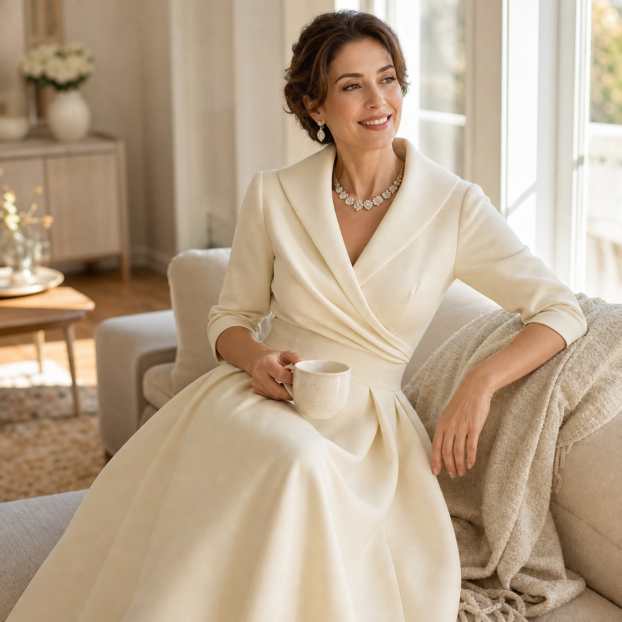 Federica Bassetti™ Klasyczna sukienka dla codziennej elegancji
