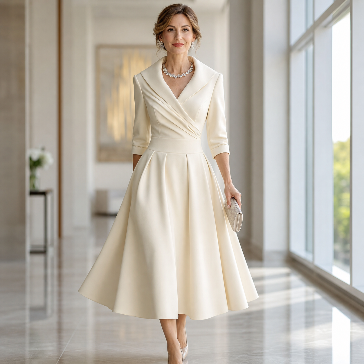 Federica Bassetti™ Klasyczna sukienka dla codziennej elegancji