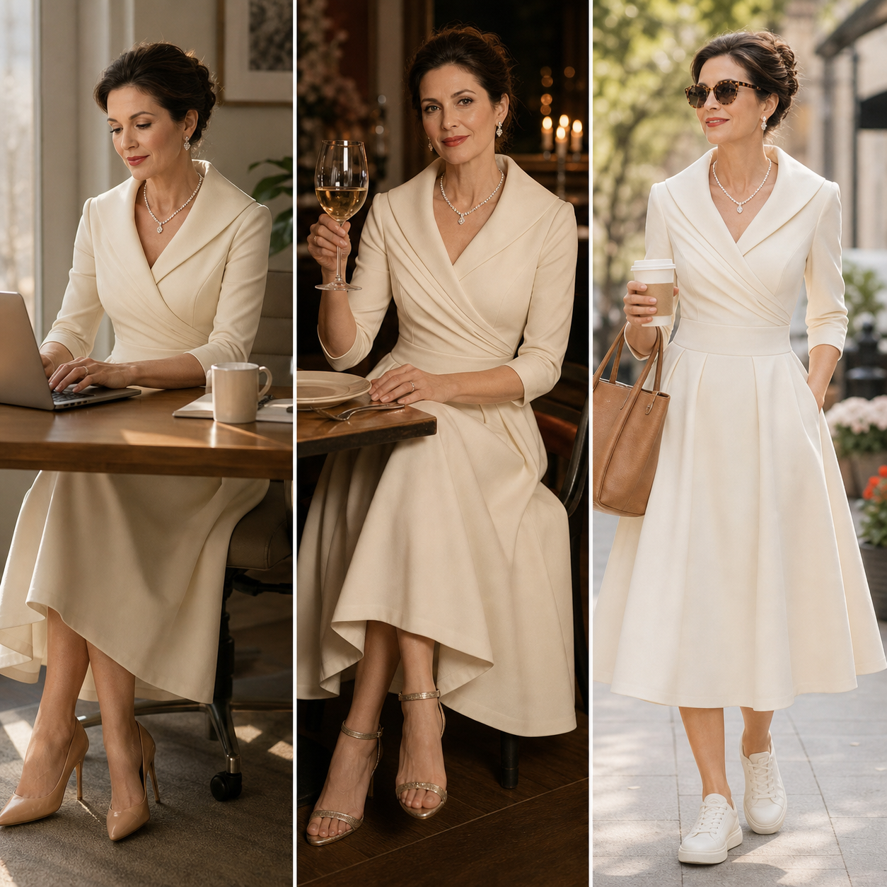 Federica Bassetti™ Klasyczna sukienka dla codziennej elegancji