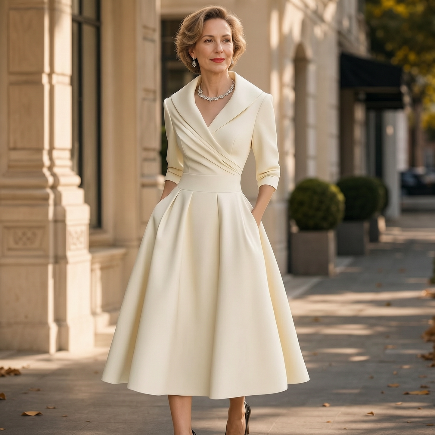 Federica Bassetti™ Klasyczna sukienka dla codziennej elegancji