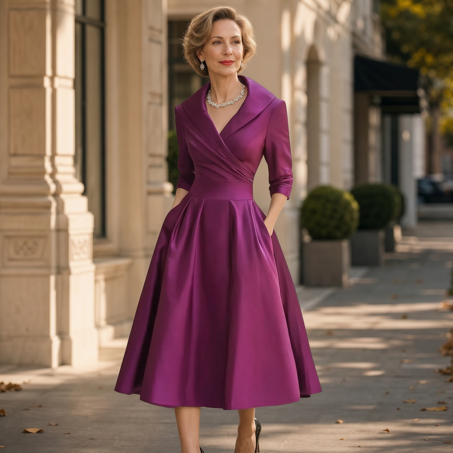 Federica Bassetti™ Klasyczna sukienka dla codziennej elegancji