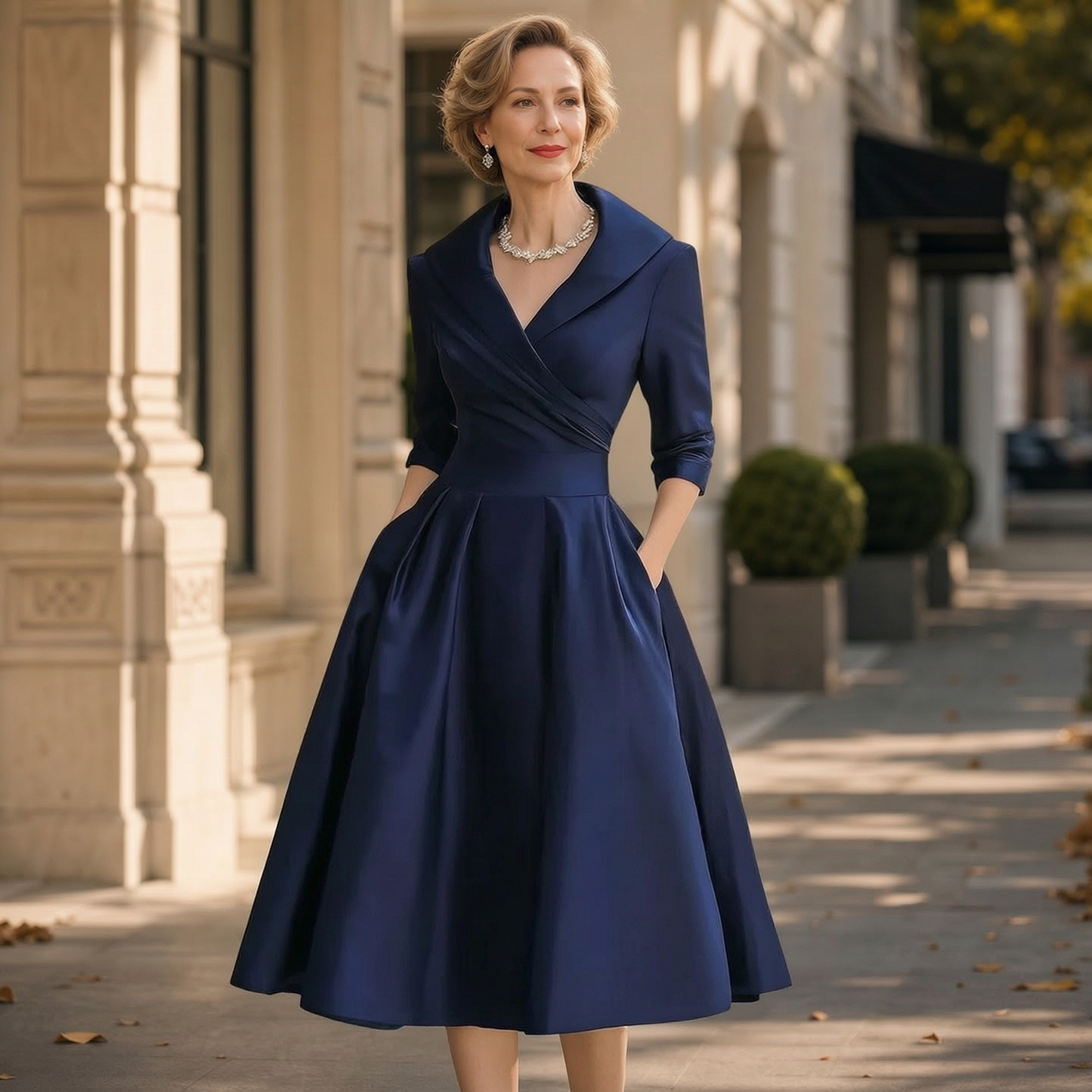 Federica Bassetti™ Klasyczna sukienka dla codziennej elegancji