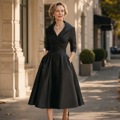 Federica Bassetti™ Klasyczna sukienka dla codziennej elegancji