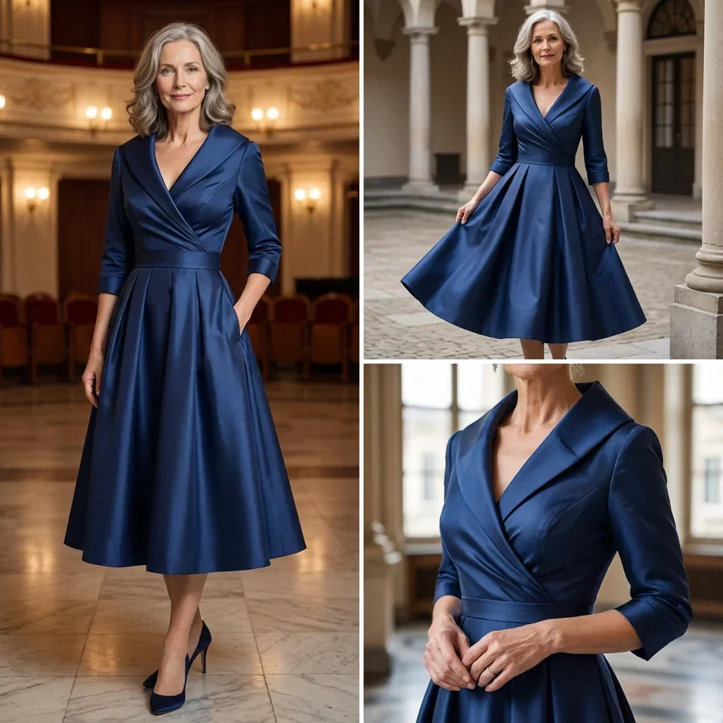 Federica Bassetti™ Klasyczna sukienka dla codziennej elegancji