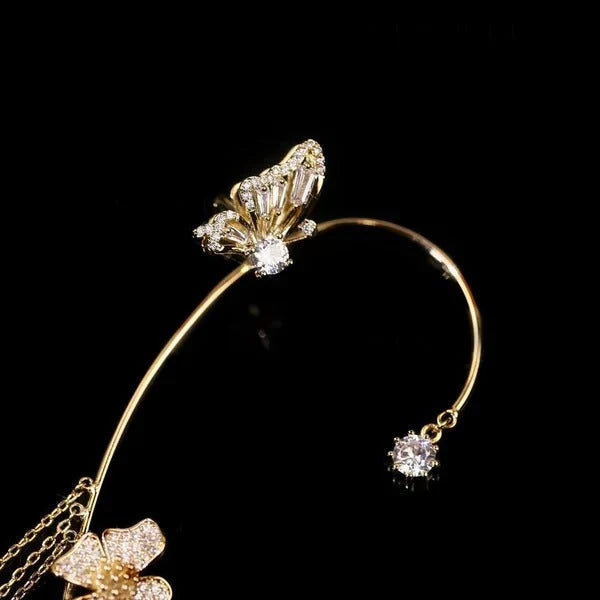 FringeZirPro Elegant Fringe Zircon Earrings - elegant earring on white background