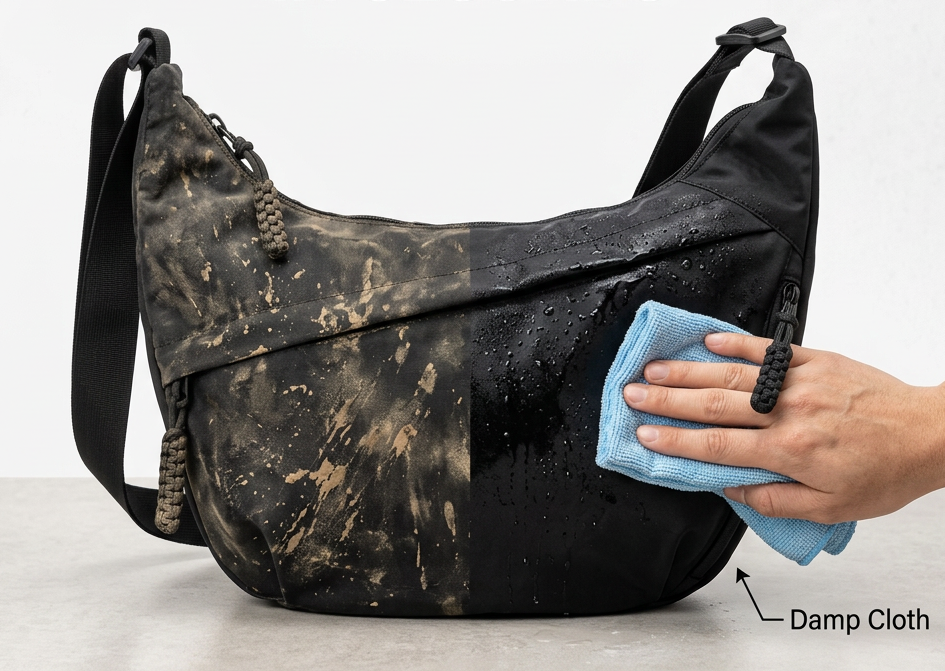 CompactCarry Pro™ minimalistyczna nylonowa torba crossbody