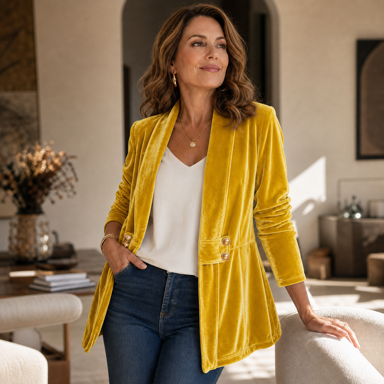 Ilaria Battaglia™ Blazer do swobodnego layeringu
