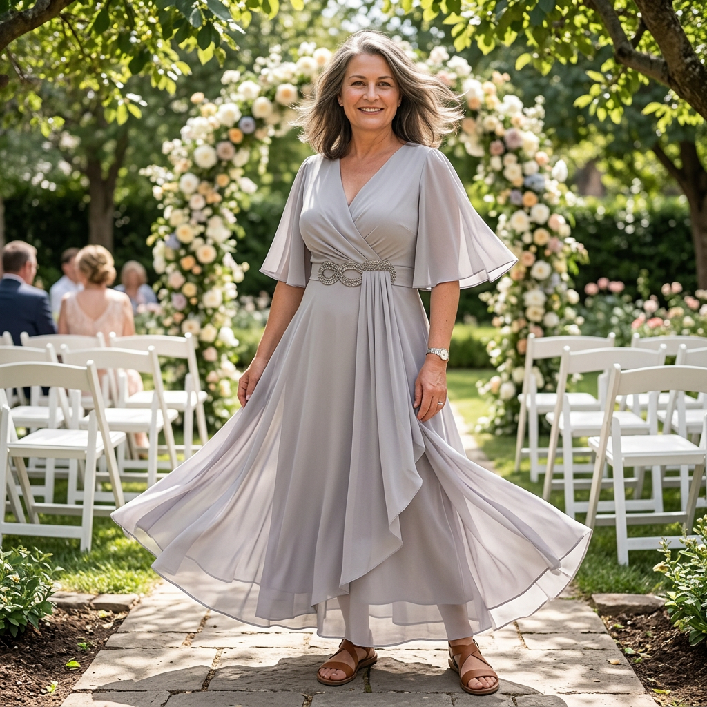 Lara Anastasi™ Elegancka sukienka maxi na lato w swobodnym stylu
