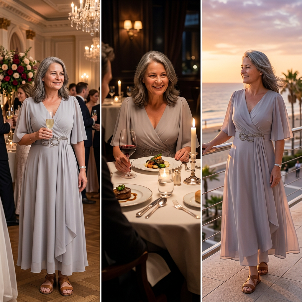 Lara Anastasi™ Elegancka sukienka maxi na lato w swobodnym stylu