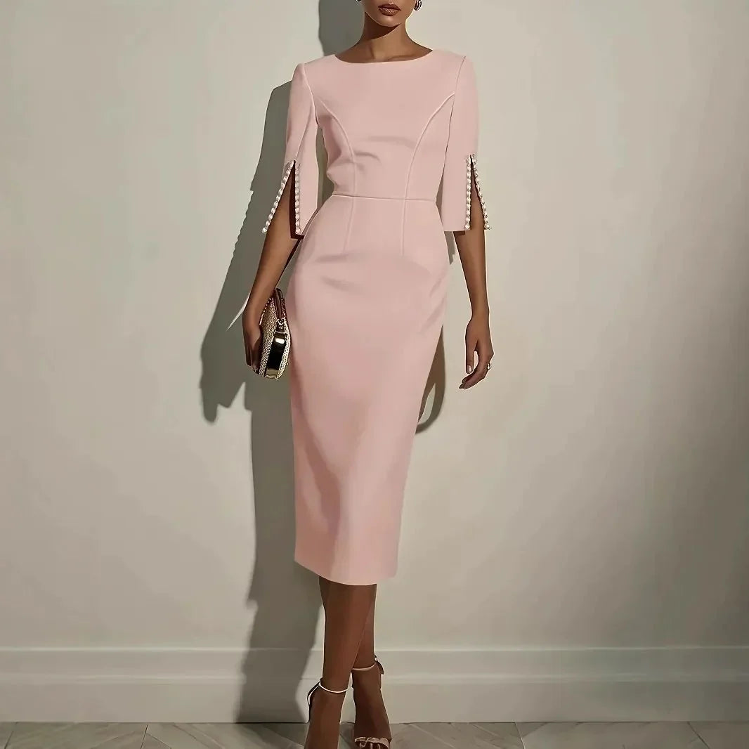 Lara Angelini™ Elegancka sukienka ołówkowa dla naturalnej elegancji
