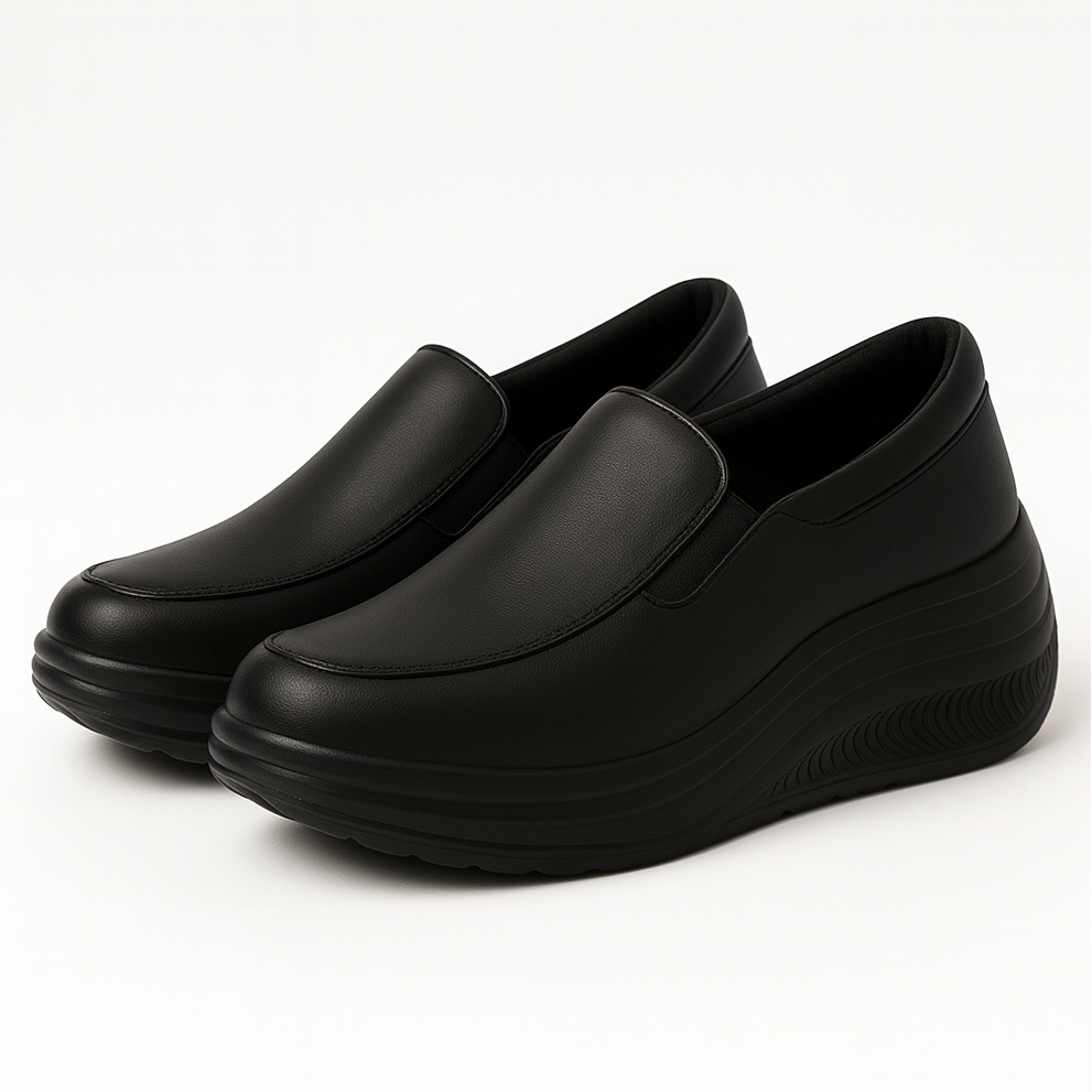 LiftStep Liftstep Pro All-Day Comfort Platform Wedge Sneakers - sole and wedge platform detail