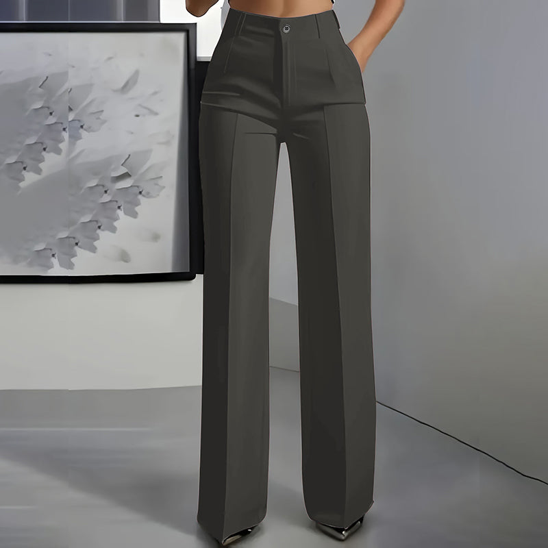 Lorenza Women's High Waisted Slim Formal Pants - styled product content image 14