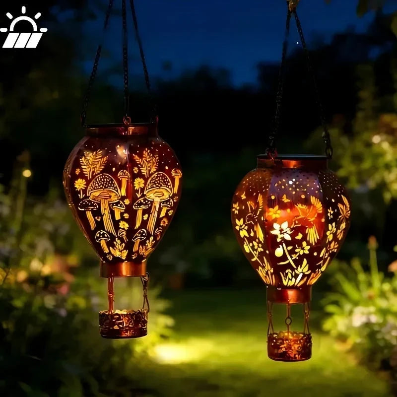Lumiella™ Solarna wisząca latarnia balonowa do ogrodu na magiczne wieczory