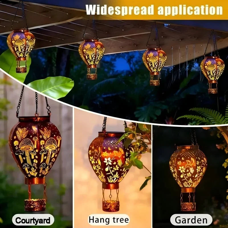 Lumiella™ Solarna wisząca latarnia balonowa do ogrodu na magiczne wieczory