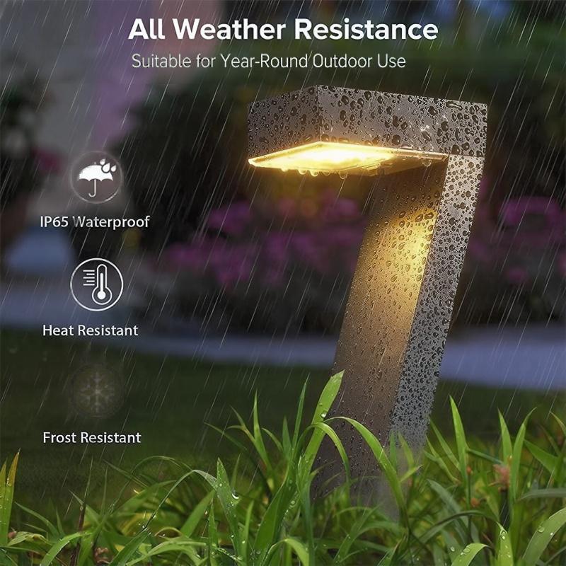 Lumiera™ Solarne lampki ścieżkowe do ciepłej wieczornej atmosfery w ogrodzie