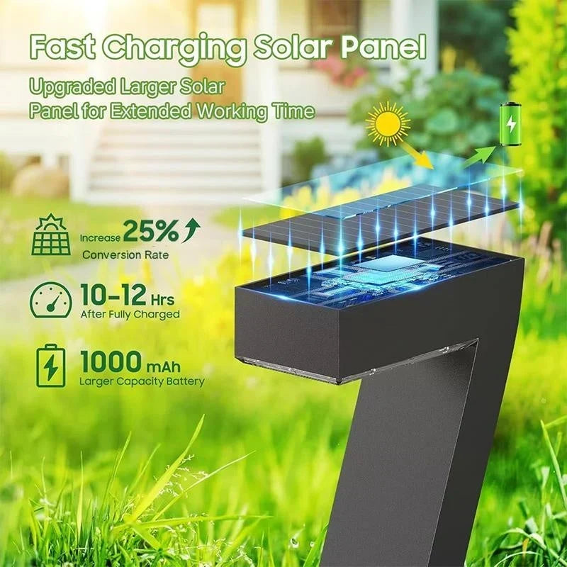Lumiera™ Solarne lampki ścieżkowe do ciepłej wieczornej atmosfery w ogrodzie