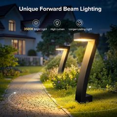 Lumiera™ Solarne lampki ścieżkowe do ciepłej wieczornej atmosfery w ogrodzie