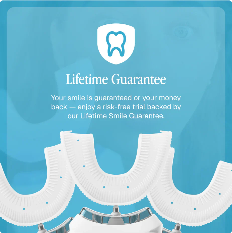 Lumivane Adult U-Shape Electric Toothbrush - product detail close-up view