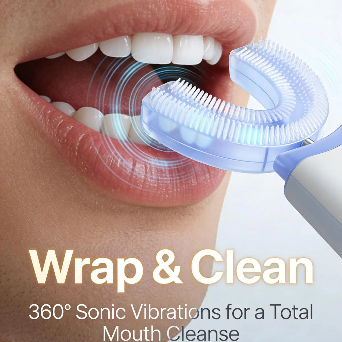 Lumivane Adult U-Shape Electric Toothbrush - color and finish detail view