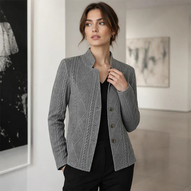 Manuela Benigni™ Dopasowana marynarka z żakietem na co dzień i na wieczór