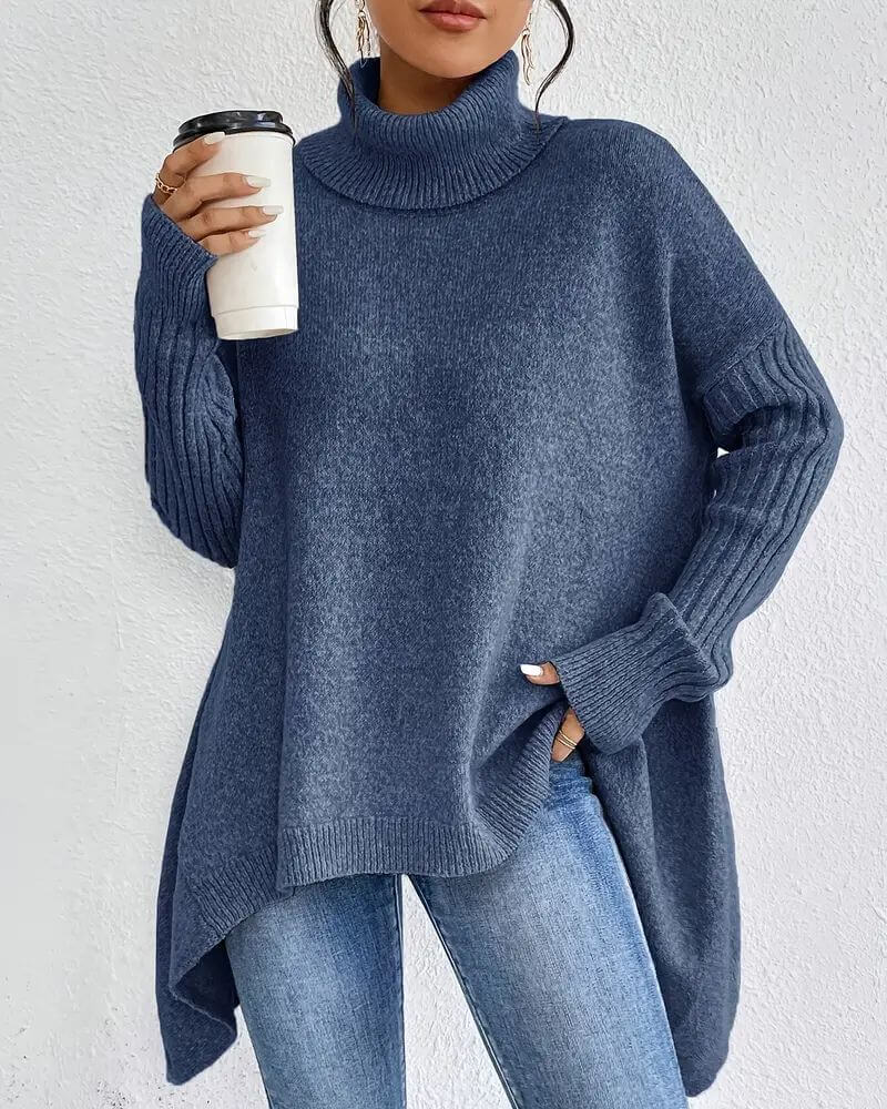 Nadia Antinori™ Miękki sweter z golfem dla przytulnej elegancji