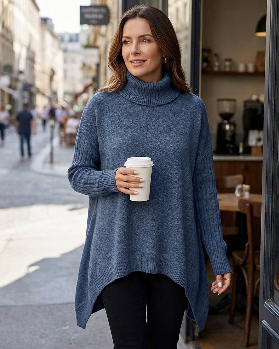Nadia Antinori™ Miękki sweter z golfem dla przytulnej elegancji