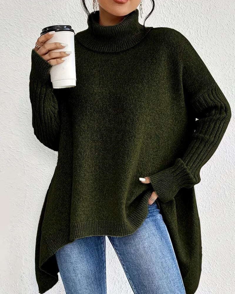 Nadia Antinori™ Miękki sweter z golfem dla przytulnej elegancji