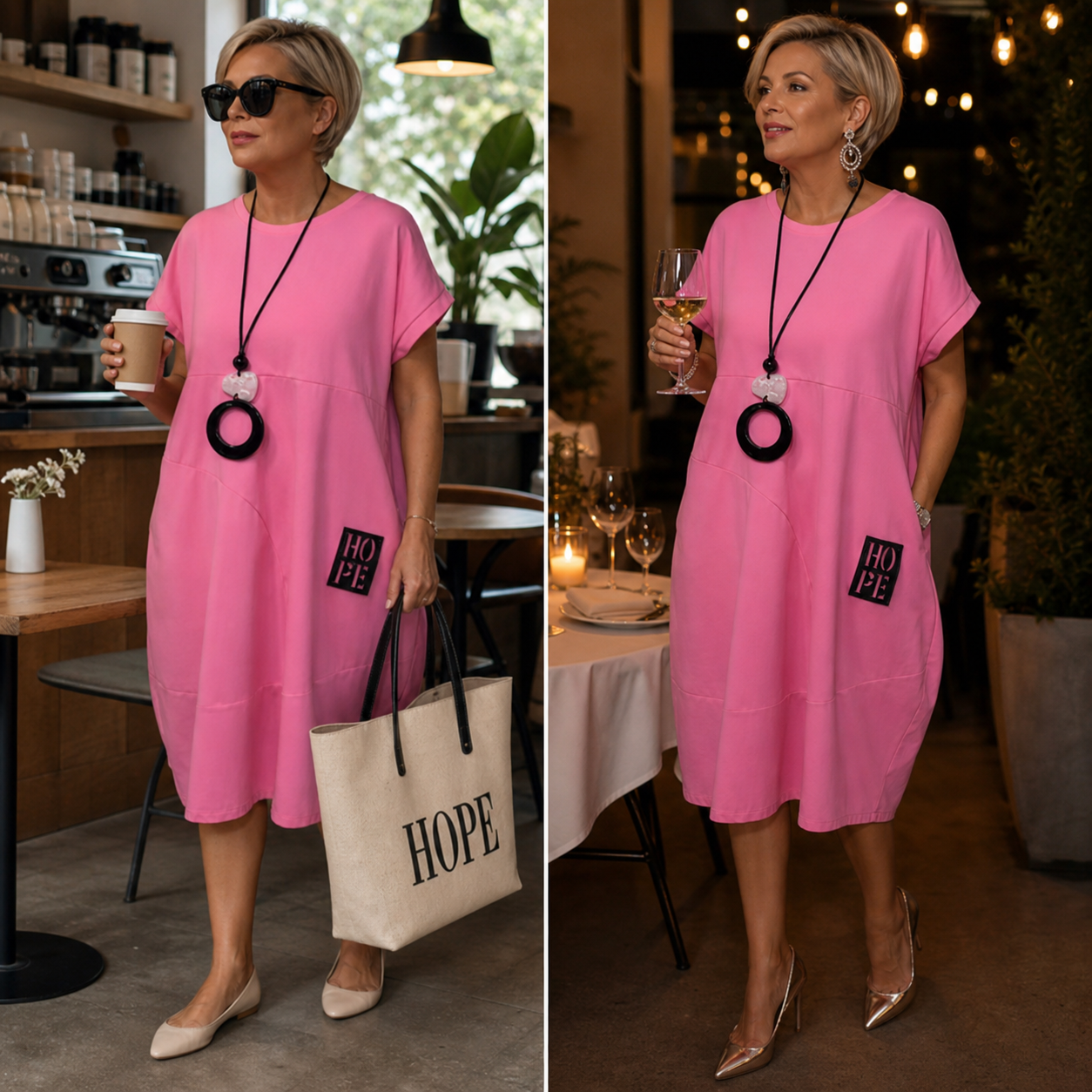 Patrizia Procopio™ Elegancka sukienka midi dla całodziennego komfortu