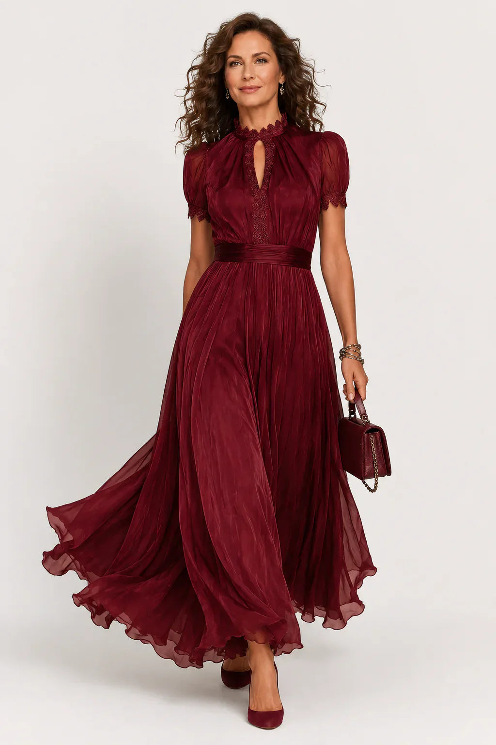 Rebecca Demelza Lightweight Maxi Dress - main product view of full-length dress