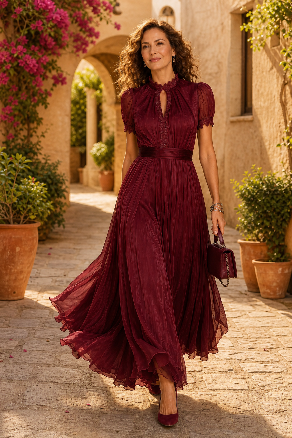 Rebecca Prosperi™ Lekka sukienka maxi na lato