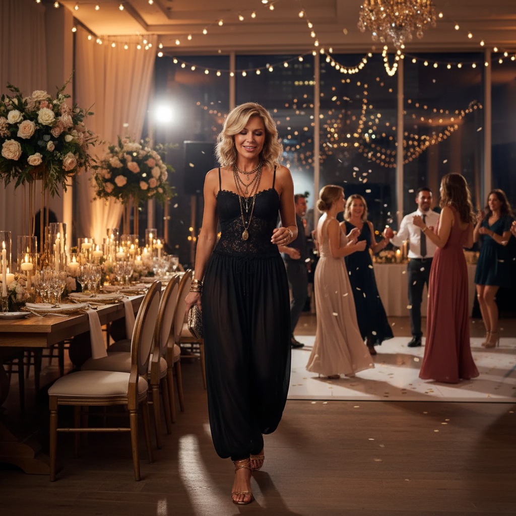 Sabrina Sirianni™ Elegancki kombinezon z koronką dla niewymuszonego stylu
