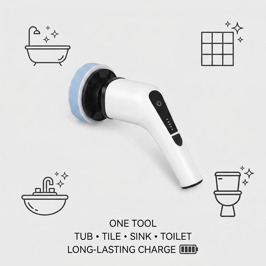 ScrubTech Pro™ Elektryczna szczotka szorujaca dla szybkiego i łatwego czyszczenia bez wysiłku