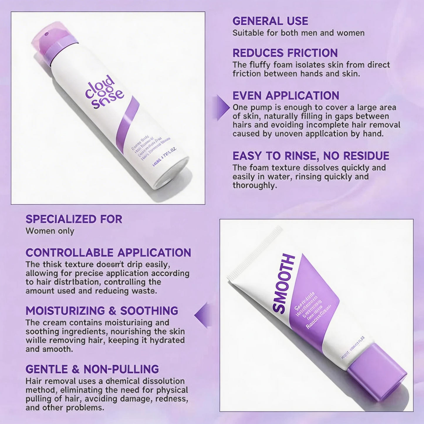 SilkiZone Pro+™ delikatny krem do depilacji bikini