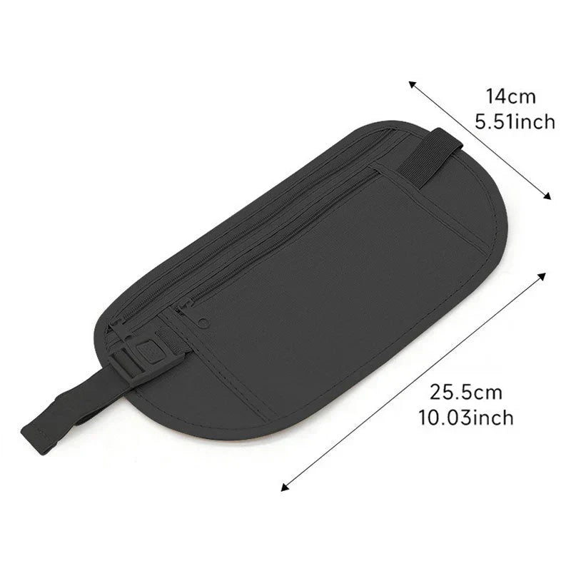 StashGuard™ Pas biodrowy nerka z blokadą RFID na bezstresowe podróże