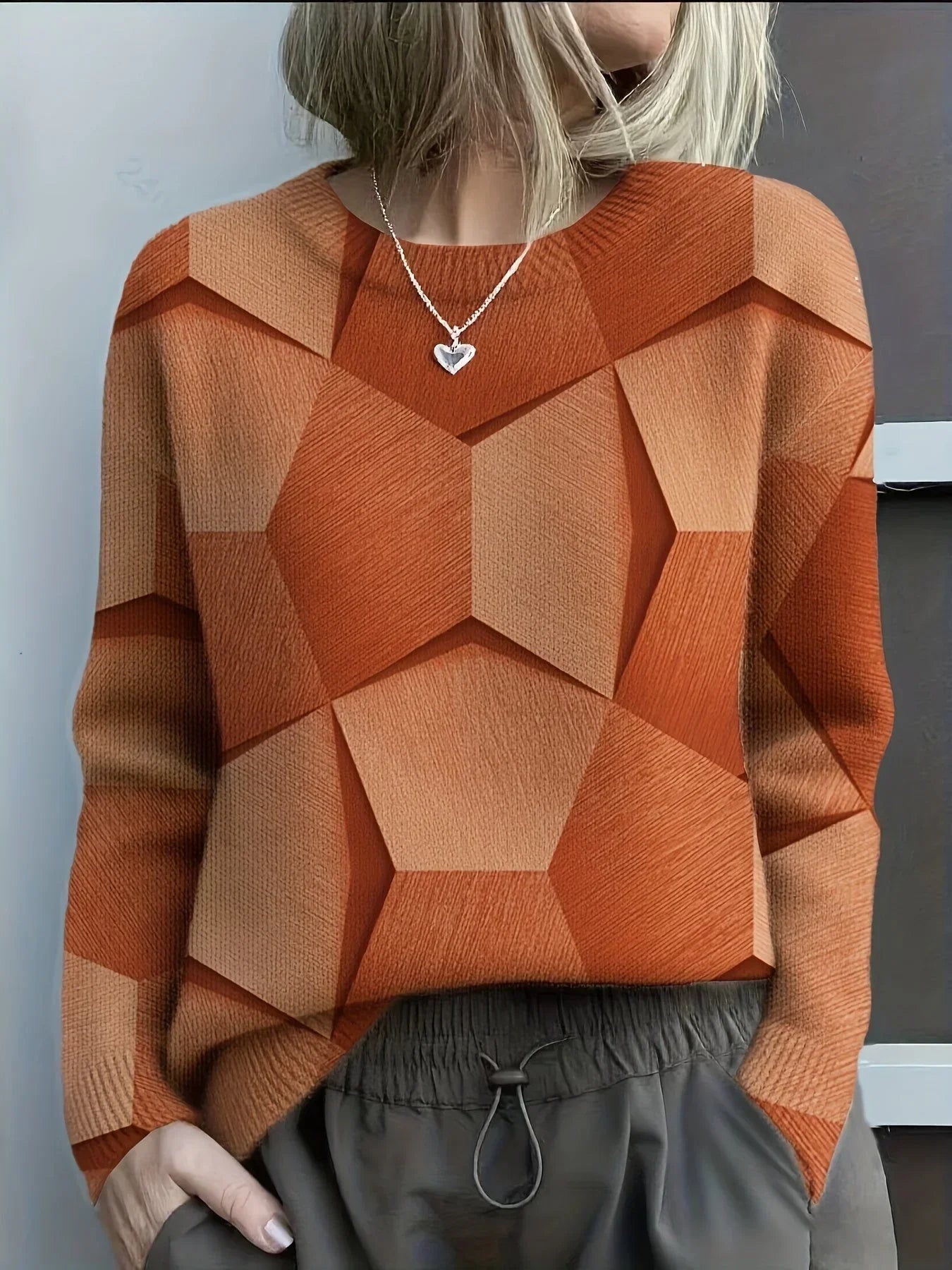 Tania Sanae Trendy Everyday Pullover - main front view of the versatile everyday sweater
