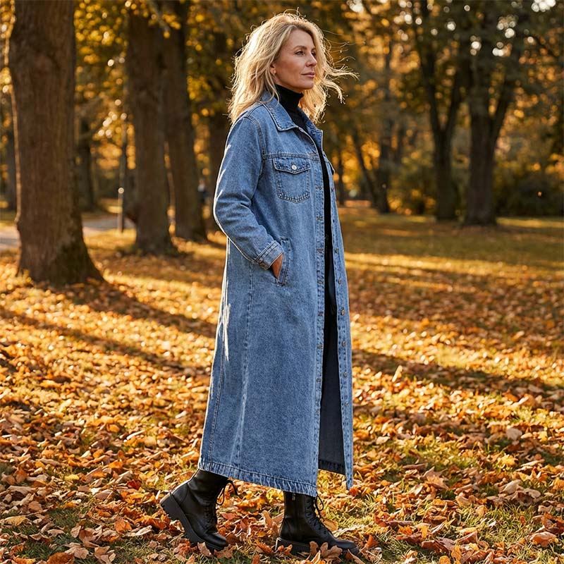Valeria Bolzano™ Długi kardigan na guziki do swobodnego warstwowania stylizacji