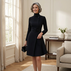 Yara Balducci™ Sukienka z paskiem dla bezwysiłkowej elegancji